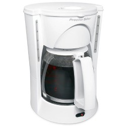 12 Cup Coffeemaker with Brew Strength Selector - White