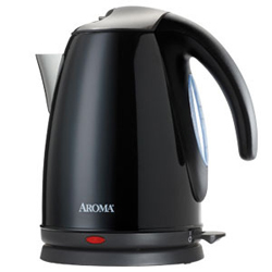 Aroma 7-Cup Electric Water Kettle Black