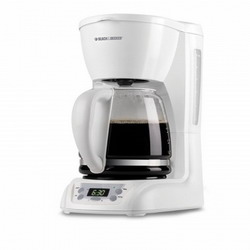 Black & Decker DLX1050W 12-Cup Programmable Coffeemaker White