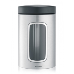 Brabantia Stainless Steel Window Canister 1-4 Liter