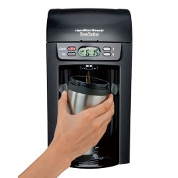 BrewStation 6 Cup Programmable Coffeemaker - Black