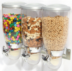 Cereal Dispenser 1 Containers - Wall Mounted