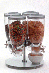 Cereal Dispenser 4 Containers - Carousel