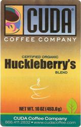 Cuda Certified Organic Huckleberry Whole Bean (1 lb)