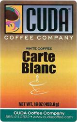 Cuda Coffee White Coffee Carte Blanc (1 lb)