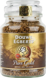 DE Pure Gold Instant Coffee in Jar