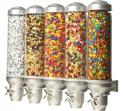 Dry Goods-Candy Dispenser - 5 Containers