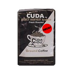 Fresh Roasted Ground Coffee decaf (12oz) - Cuda Select Harvest Blend