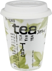 Konitz Tea Collage Travel Mug w-Lid Set of Two