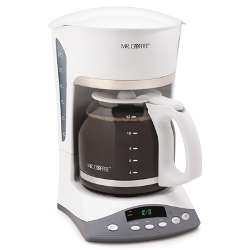 Mr. Coffee 12 Cup Programmable Coffee Maker White