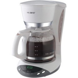 Mr. Coffee DWX20-NP 12-Cup Programmable Coffee Maker (White)