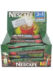 Nescafe 3 in 1 Instant Coffee with Cream and Sugar in individual pockets