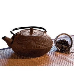 Primula 28 Ounce Cast Iron Teapot Brown