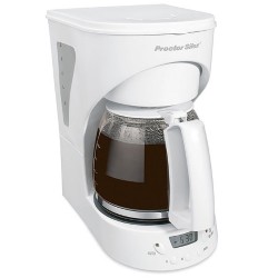 Programmable 12 Cup Coffeemaker with Pause and Serve - White