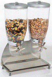 Rosseto Cereal Dispenser 2 Containers Stainless Steel