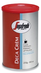 DECA CREM Decaf Ground Coffee in Tin