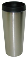 Stainless Steel Insulated Travel Mug 14 oz Silver