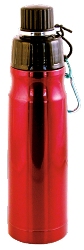 Stainless Steel Water Bottle 16 oz Red