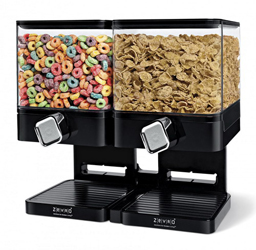 Zevro Compact Cereal Dispenser 17-5 oz Canister - Black